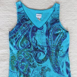 Chico's Sleeveless Sequined Sweater